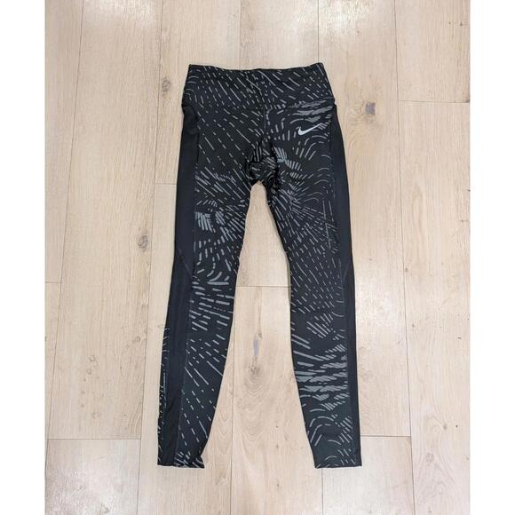 Nike Pants - Womens Nike Dri-Fit Run Division Leggings Reflective Pants DD6803-010 Size S‎